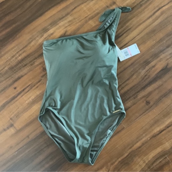 New MICHAEL Michael Kors ONE SHOULDER ONEPIECE - Swimsuit - Picture 1 of 14